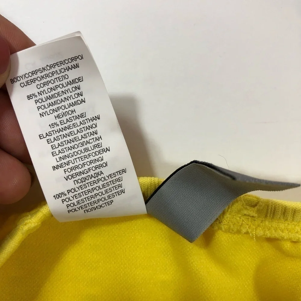 Kenneth Cole Yellow Shore Hipster Bikini Bottom S